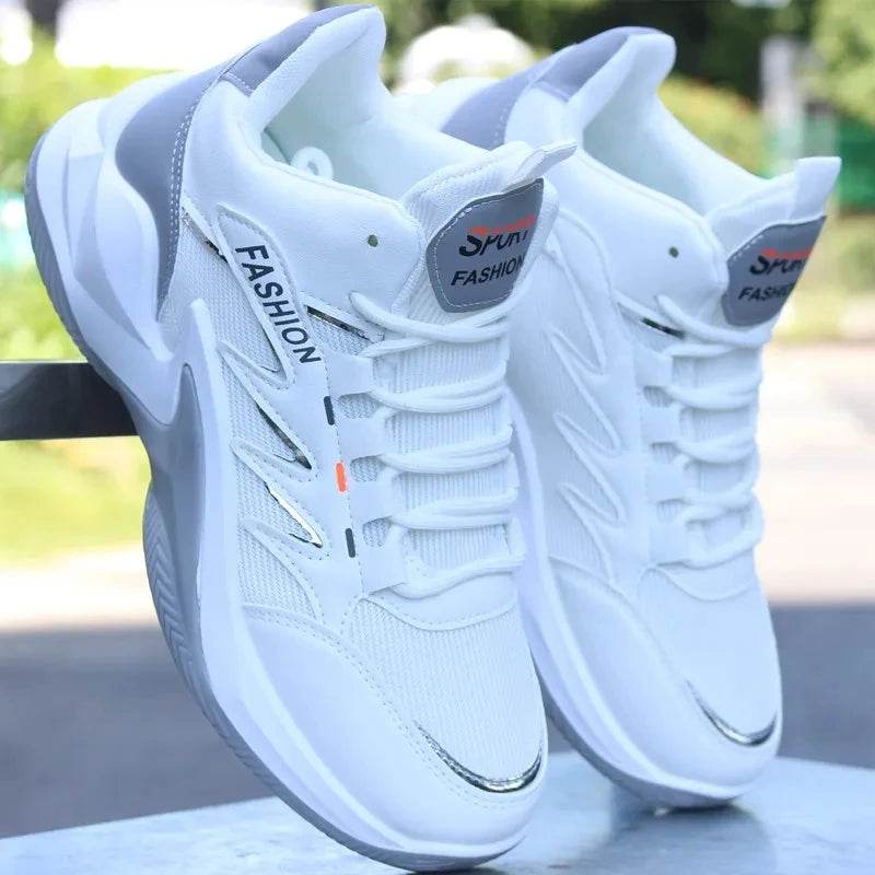 New High-top Basketball Shoes Men Outdoor Sneakers Men Wear Resistant Air Cushioning Baseball Shoes Male Breathable Sport Shoes - KICKSTART