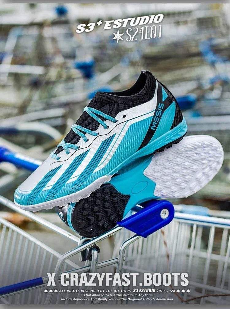 Original New Men Football Shoes Professional Grass Training TF/FG Soccer Shoes Society Cleats Indoor Fast Football Field Boots - KICKSTART