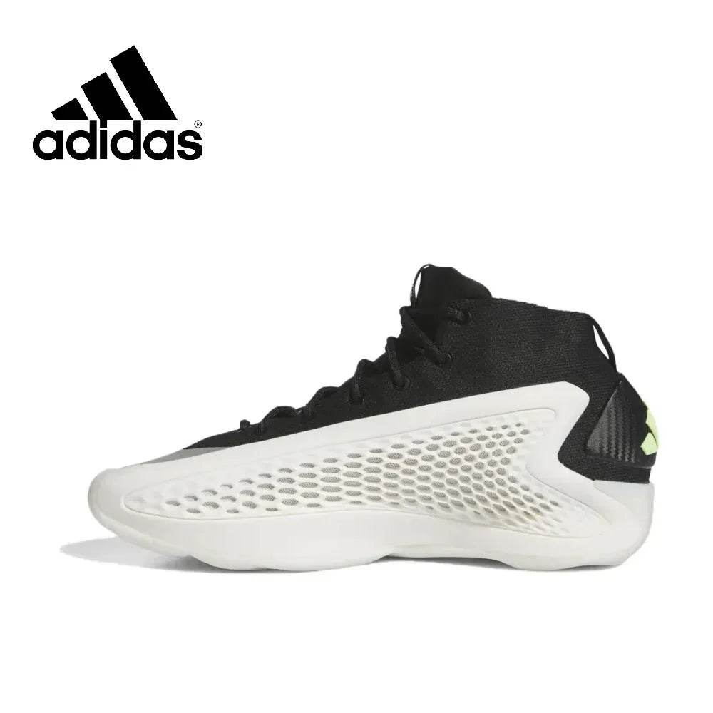 Adidas Original A.E.1 Men's Mid top Basketball Shoes Shock absorbing and Slip-resistant Sneakers Black and Gray Colorway - KICKSTART