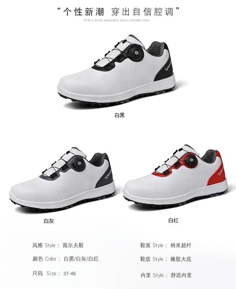 Singelila Men's Golf Shoes Brand No Cleats Comfortable Outdoor Training Walking Sneakers Men's Golf Coach Shoes 37-46 - KICKSTART