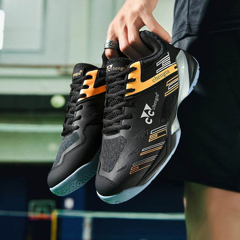 Men Tennis Lightweight Carbon Plate Badminton Training Sport Shoes Outdoor Professional Volleyball Squash Athletic Sneakers - KICKSTART