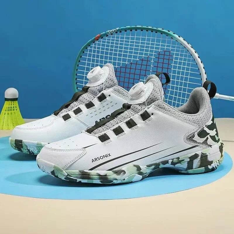 Badminton Shoes Mens Quick Lacing Indoor Sports Shoe Men Non-Slip Table Tennis Shoe Man Designer Sport Sneakers - KICKSTART