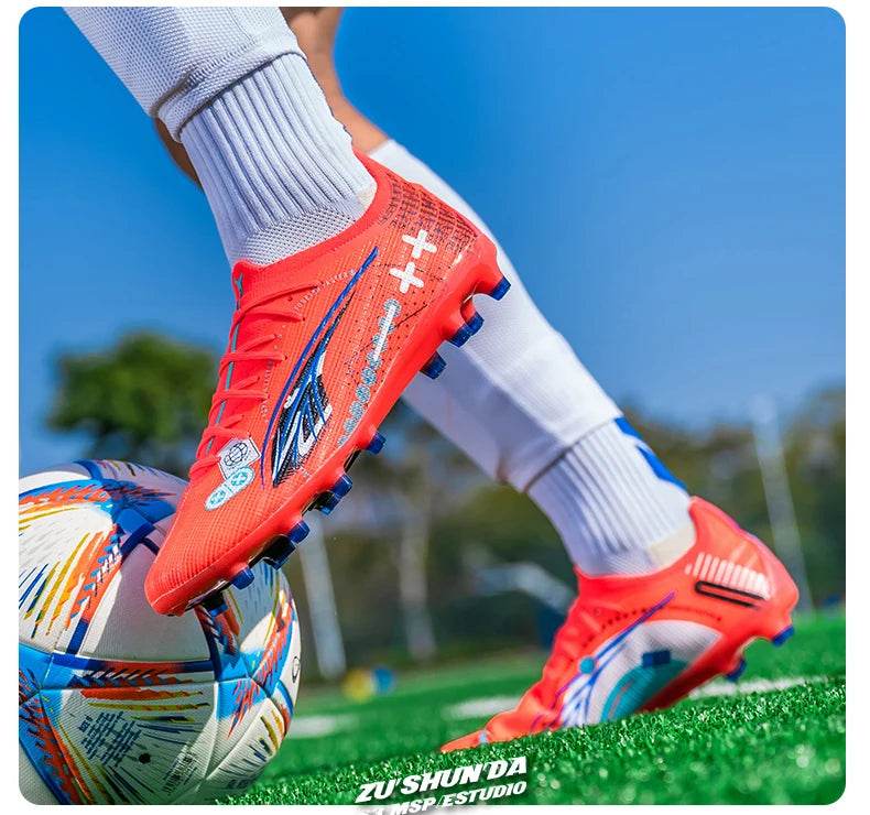 Men TF/AG Soccer Shoes Cleats Grass Training Comfortable Society Sport Wear Sneaker Football Shoes Top Quality Football Boots - KICKSTART