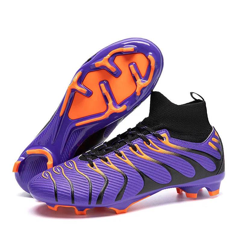 Hot High Quality Man Football Boots Society Outdoor TF/FG Mens Studded Boots Light Training Teenager Soccer Shoe botas de futbol - KICKSTART