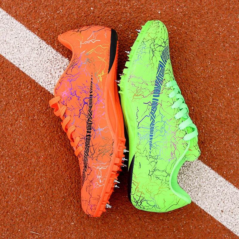 2024 Men Track Field Sprint Shoes Women Spikes Sneakers Athlete Lightweight Running Training Racing Spike Sport Shoes Size 35-45 - KICKSTART