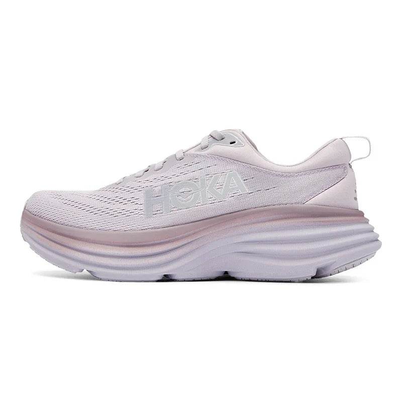 Hoka One One Sport Running Shoes Bondi8 Anti Slip Cushioning Road Runs Shoes Men Sport Shoes Lifestyle Outdoor Sneaker Women - KICKSTART