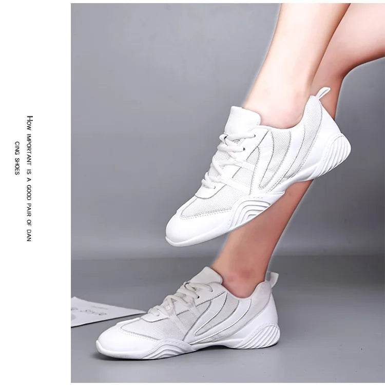 New Competitive Aerobics Shoes Women Cheerleading Children Gymnastics Shoes Training Competition Shoes Soft Soled Square Dance - KICKSTART