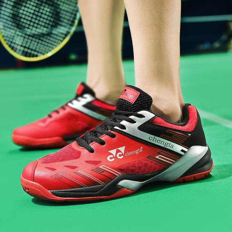 Men Tennis Lightweight Carbon Plate Badminton Training Sport Shoes Outdoor Professional Volleyball Squash Athletic Sneakers - KICKSTART