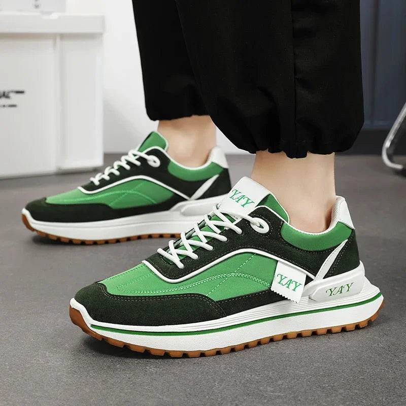 Green Men Golf Sport Shoes Spring Outside Turf Jogging Shoes for Women Comfortable Fitness Golfer Athletic Golf Training Shoes - KICKSTART