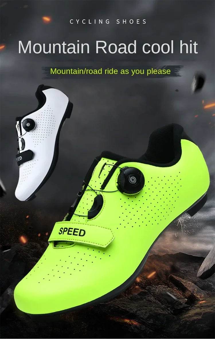 Professional Cycling Shoes Men MTB Self-Locking Outdoor Bicycle Sneakers Racing Road Bike SPD Cleat Shoes Ultralight Sport Shoes - KICKSTART