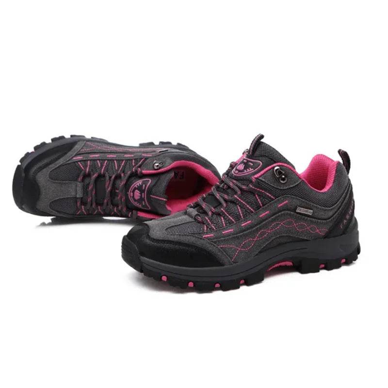 Women Men Hiking Shoes Outdoor Trekking Sports Climbing Camping Boots Non-slip Waterproof Walking Jogging Trainers Sneakers - KICKSTART