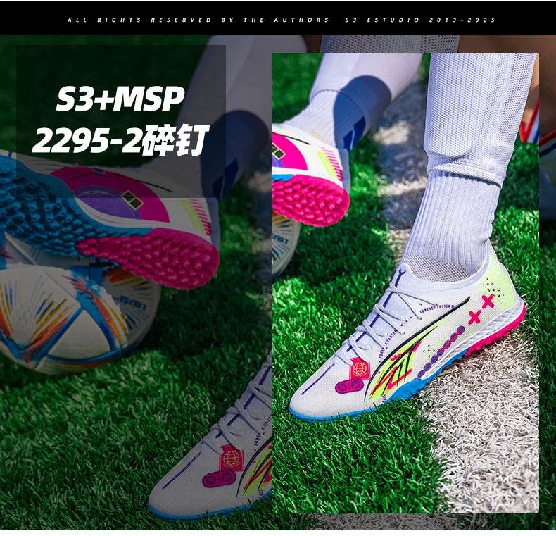 Men TF/AG Soccer Shoes Cleats Grass Training Comfortable Society Sport Wear Sneaker Football Shoes Top Quality Football Boots - KICKSTART