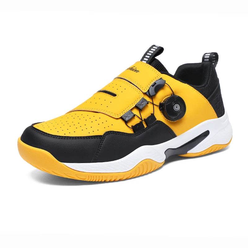 New Trendy Men's Volleyball Shoes, Lightweight and Comfortable for Outdoor Fitness, Quick Tie Up Badminton Shoes - KICKSTART