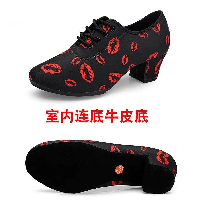 Soft Sole Unisex Dance Shoes for Men Women Girls Ballroom Dancing Modern Tango Jazz Performance Practise Salsa Shoes - KICKSTART