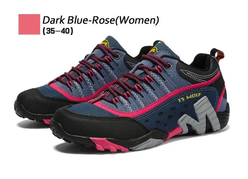 Big Size Hiking Shoes for Men Women Sneakers Wear-resistant Comfortable Outdoor Trekking Sports Shoes Couple Light Running Shoes - KICKSTART