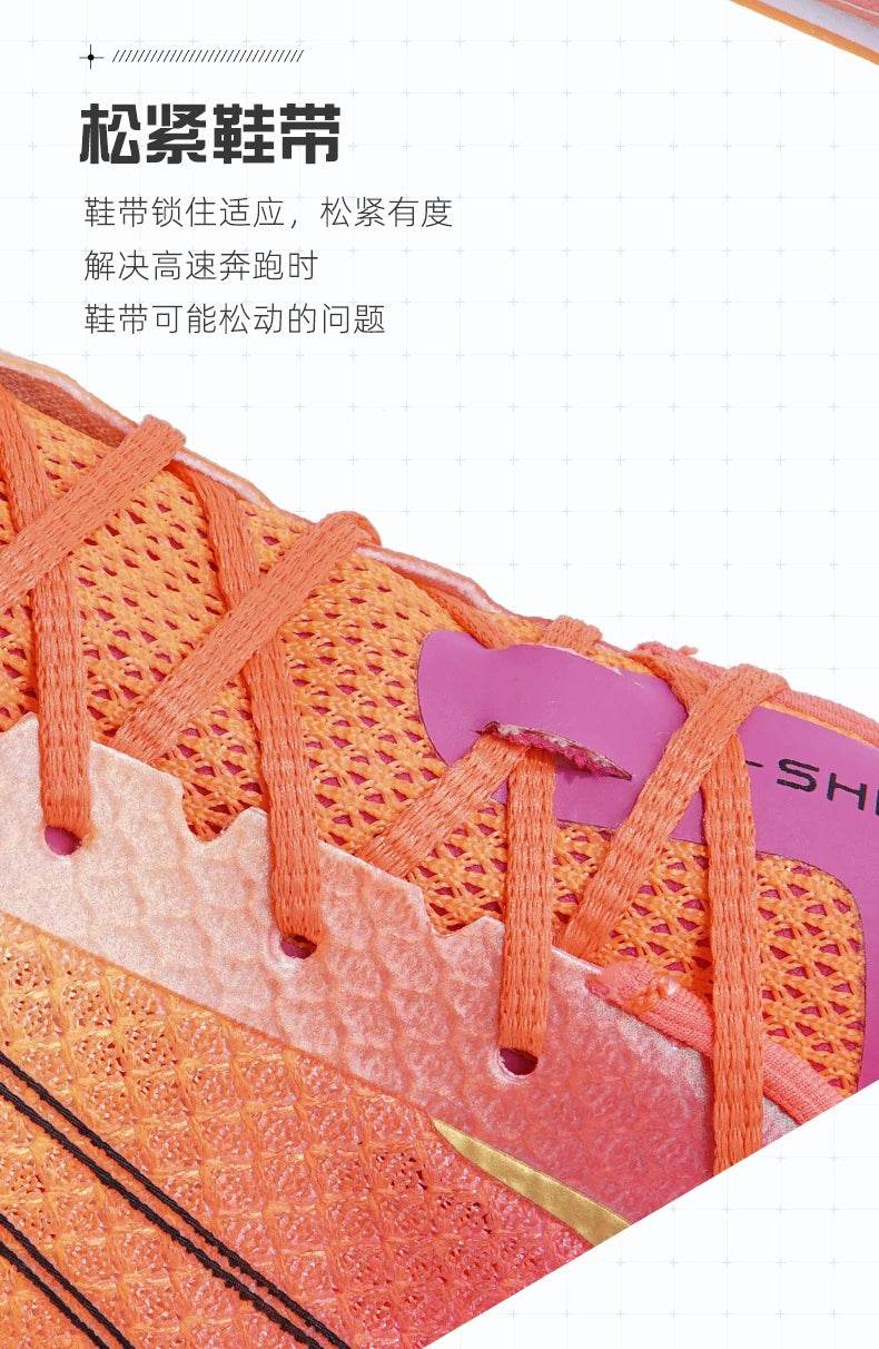 Professional Men Track and Field Shoes Anti-Slip Women Spikes Sneakers Breathable Outdoor Sneaker Low Top Mandarin Duck Shoes - KICKSTART