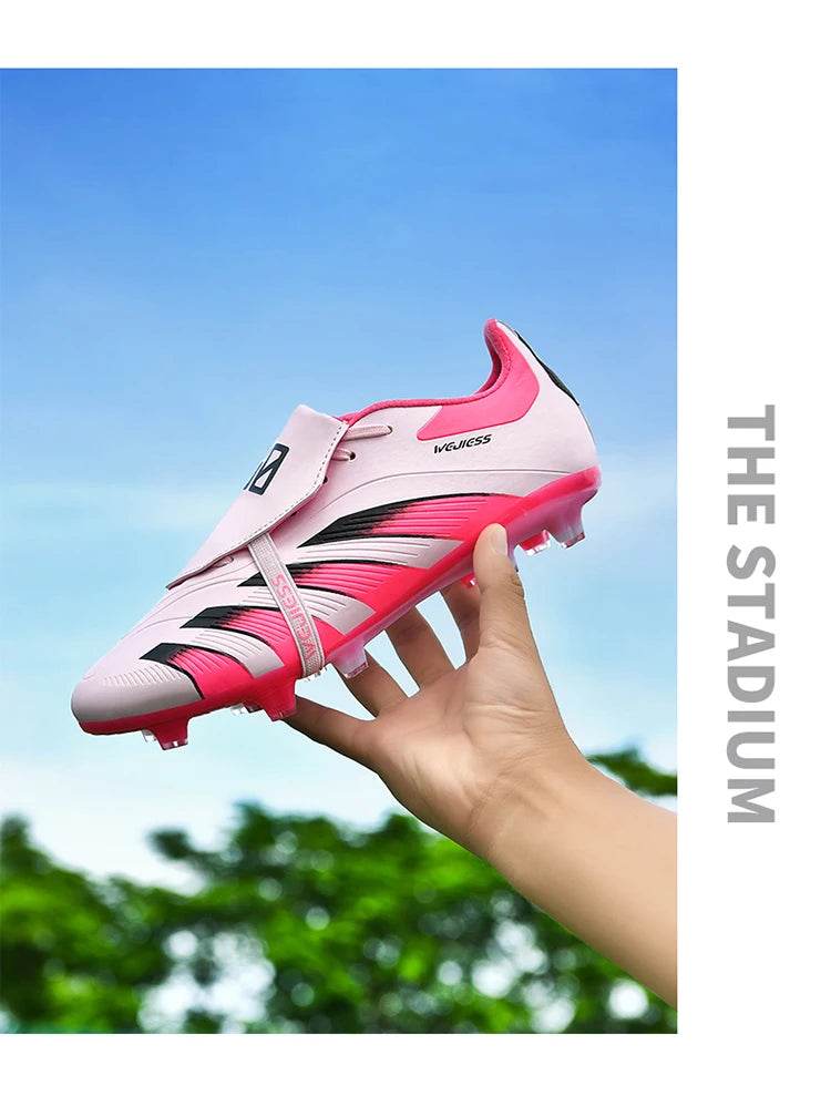 Pink Soccer Shoes For Men Indoor Training Football Boots Men Professional Soccer Cleats Men Futsal Shoe botas de fútbol - KICKSTART