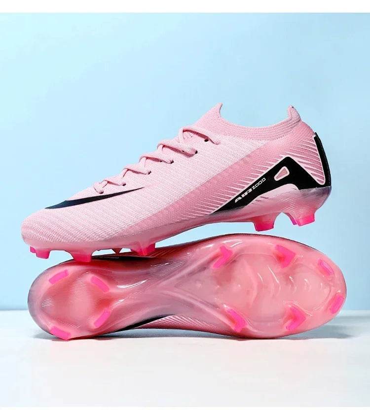 Men FG Soccer Shoes Resistant Society Football Field Boots Original Comfortable Football Shoes Cleats Ultralight Studded Match - KICKSTART