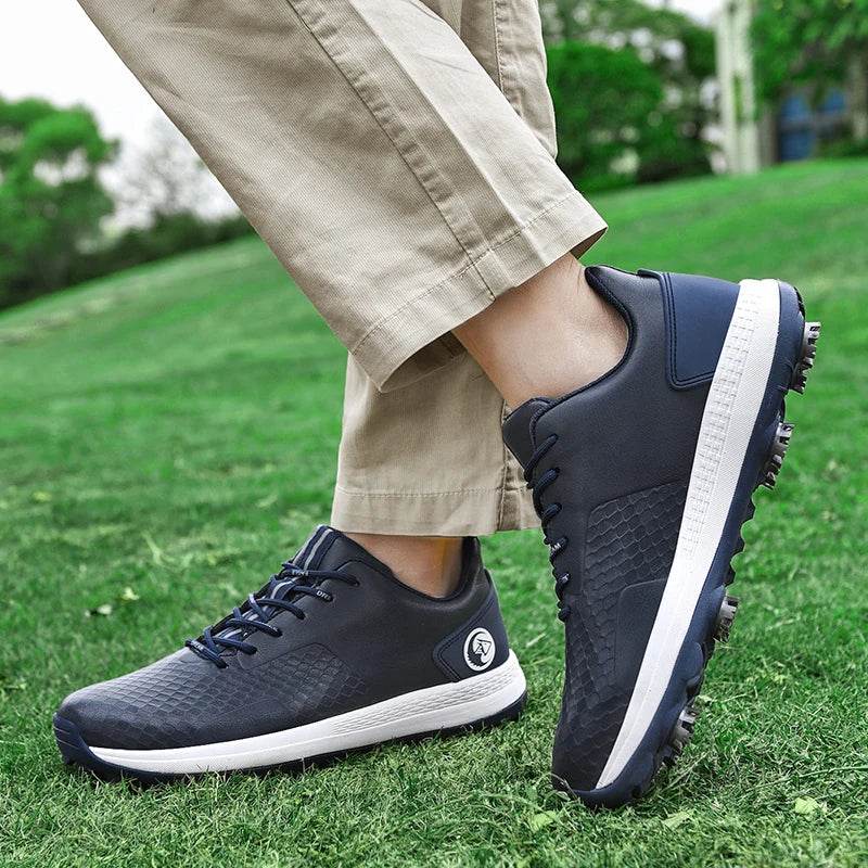 Professional Casual Golf Shoes Outdoor Waterproof Non-Slip Golf Sneakers Men Luxury Athletic Golfer Footwear Golfing Sport Shoes - KICKSTART