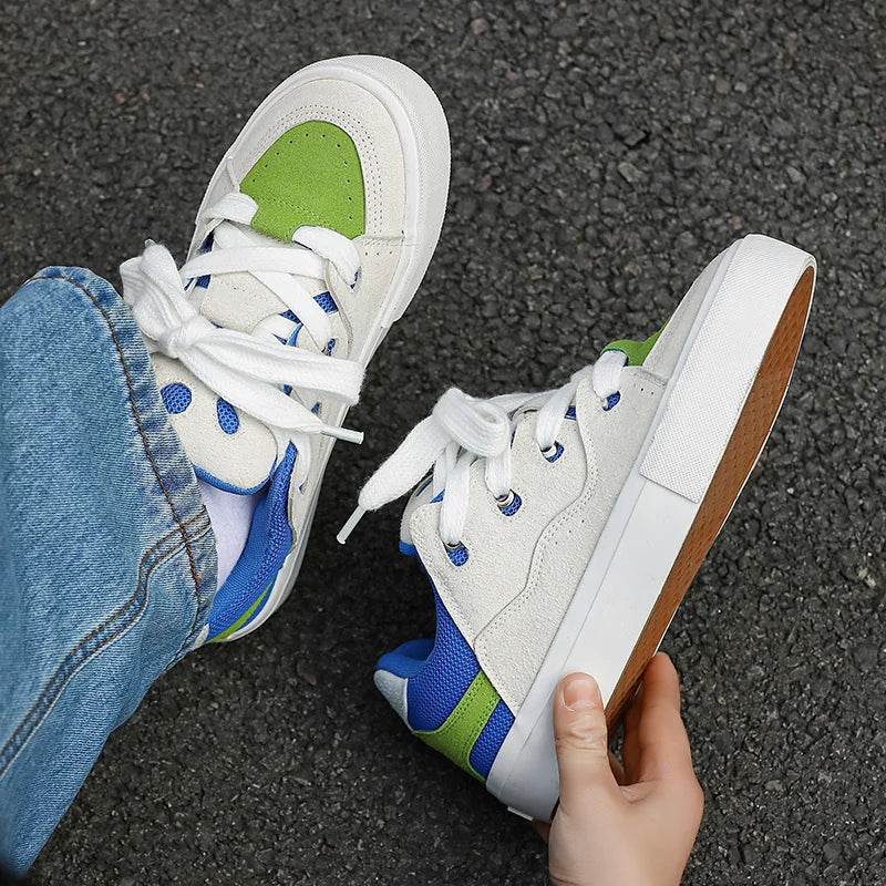 Hot Sale Fashion Unisex Skateboard Shoes Streetwear Canvas Shoes Men Breathable Designer Trainers Women Stylish Casual Sneakers - KICKSTART