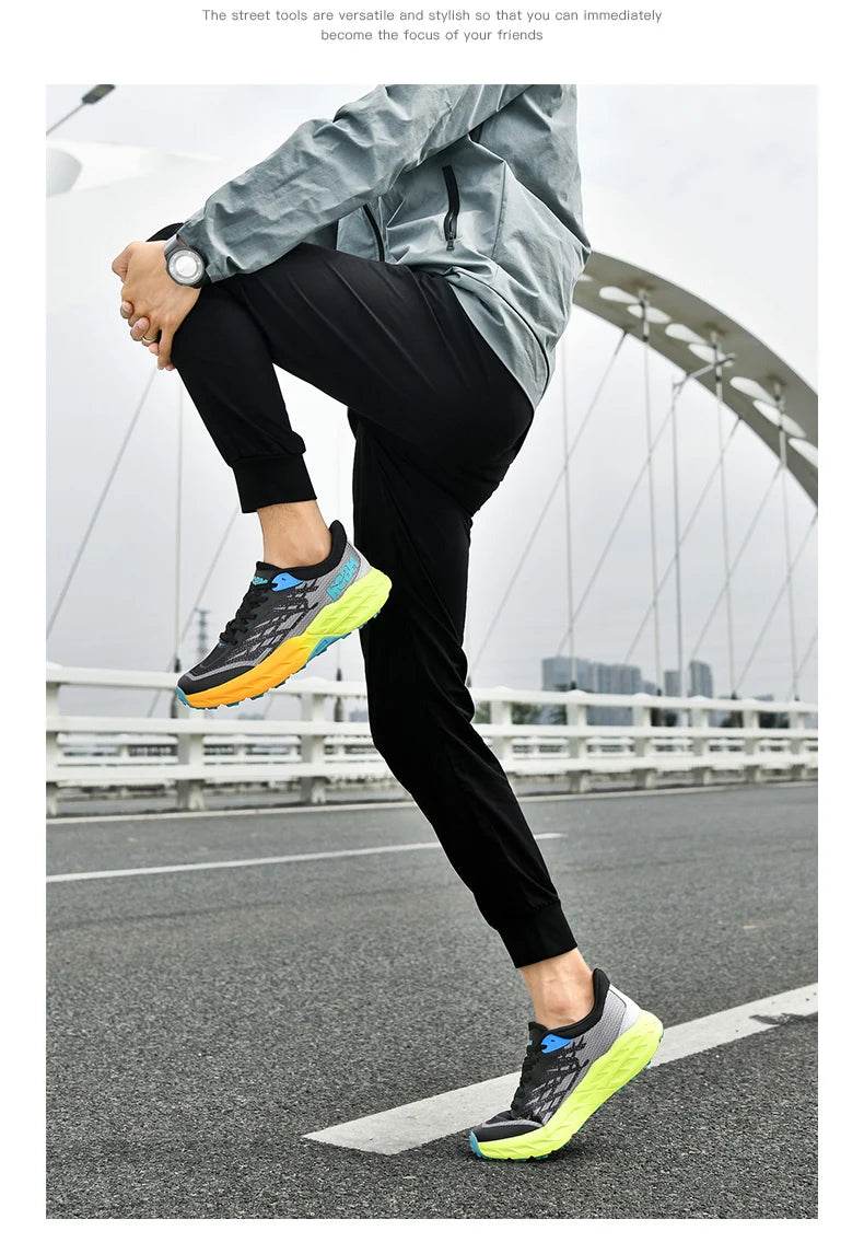 Sports Running Shoes Men Casual Marathon AirCushion Breathable Ultralight Women's Comfort Athletic Nonskid Sneakers Tenis Hiking - KICKSTART