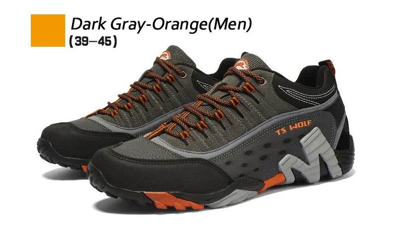 Big Size Hiking Shoes for Men Women Sneakers Wear-resistant Comfortable Outdoor Trekking Sports Shoes Couple Light Running Shoes - KICKSTART