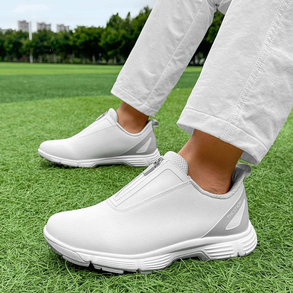 Women Spikeless Golf Shoes Professional Waterproof Golf Sneakers Comfortable Gym Sneakers - KICKSTART