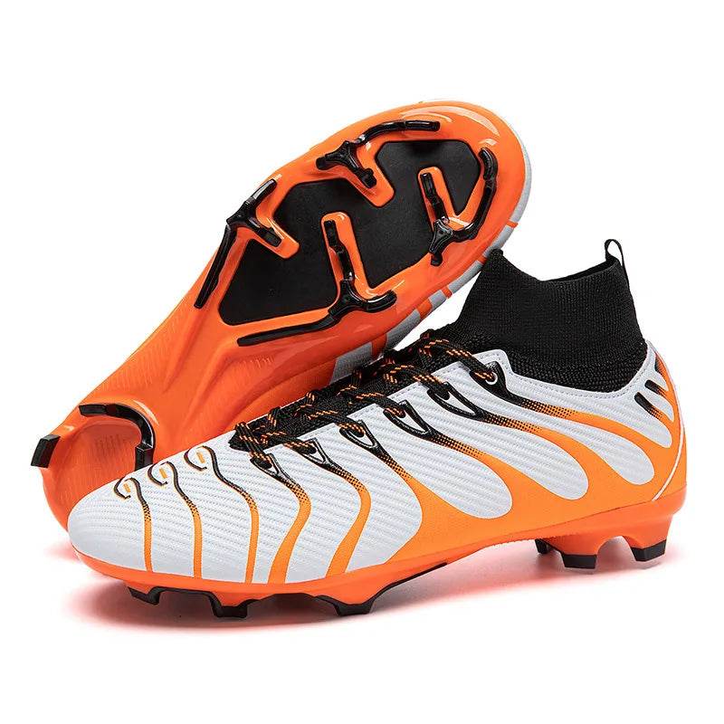 Hot High Quality Man Football Boots Society Outdoor TF/FG Mens Studded Boots Light Training Teenager Soccer Shoe botas de futbol - KICKSTART