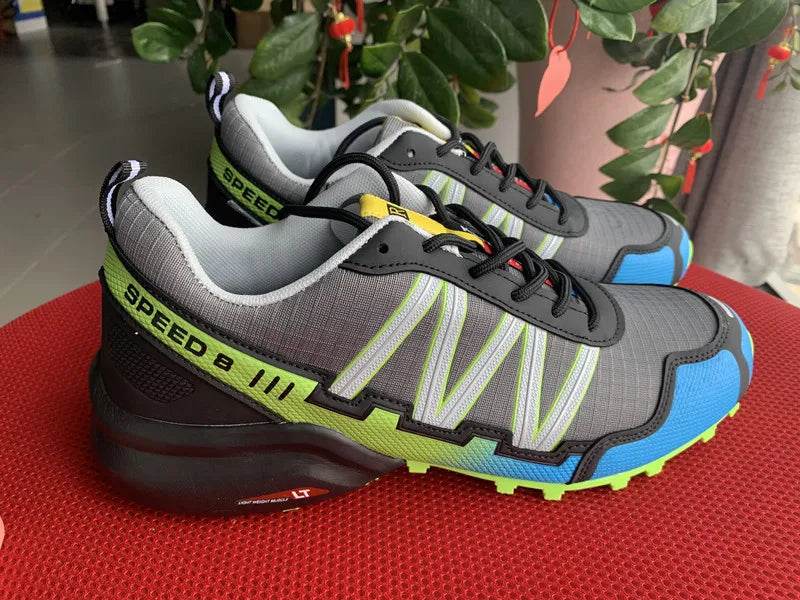 SMS New Men Shoes Sneakers Breathable Outdoor Mesh Hiking Shoes Casual Light Male Sport Shoes Comfortable Climbing Shoes - KICKSTART