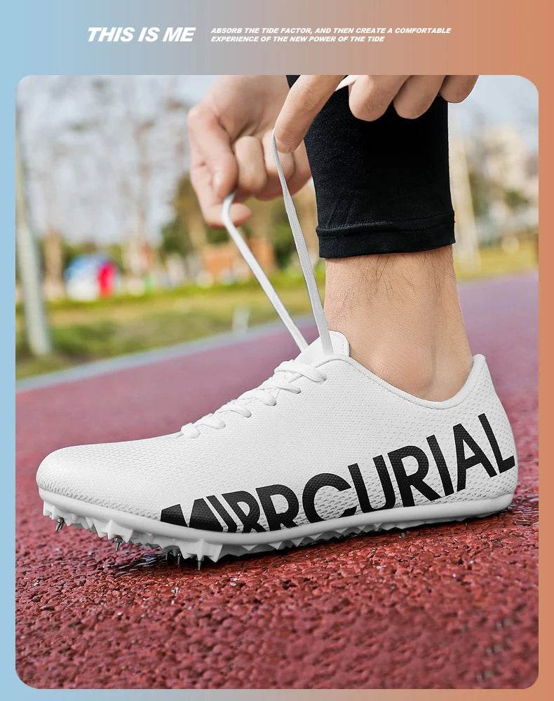 Professional Track and Field Shoes for Men and Women, Racing Running Sneakers, Spikes Runner Athlete, Sprint Shoes - KICKSTART