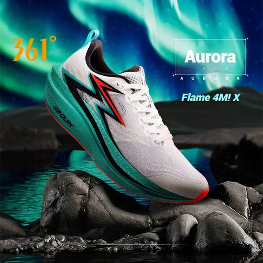 361 Degrees Flame 4.0 MIX Men Running Shoes Carbon Plate Racing Marathon Stable Rebound Wear-resistant Male Sneakers 672512204 - KICKSTART