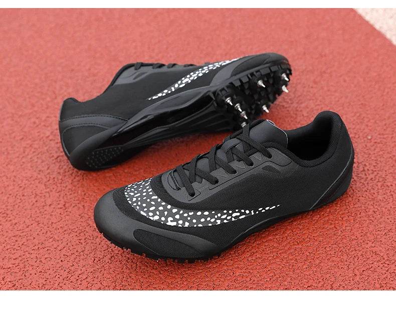 Men Track Spike Field Shoes Running Lace-up Soft Lightweight Racing Match Professional Jumping Footwears Training Sneakers Jump - KICKSTART