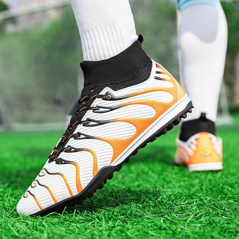 Men's Football Boots TF/FG Adults Soccer Shoes Professional High Quality Soccer Cleats Teenager Anti-slip Outdoor Sports Sneaker - KICKSTART