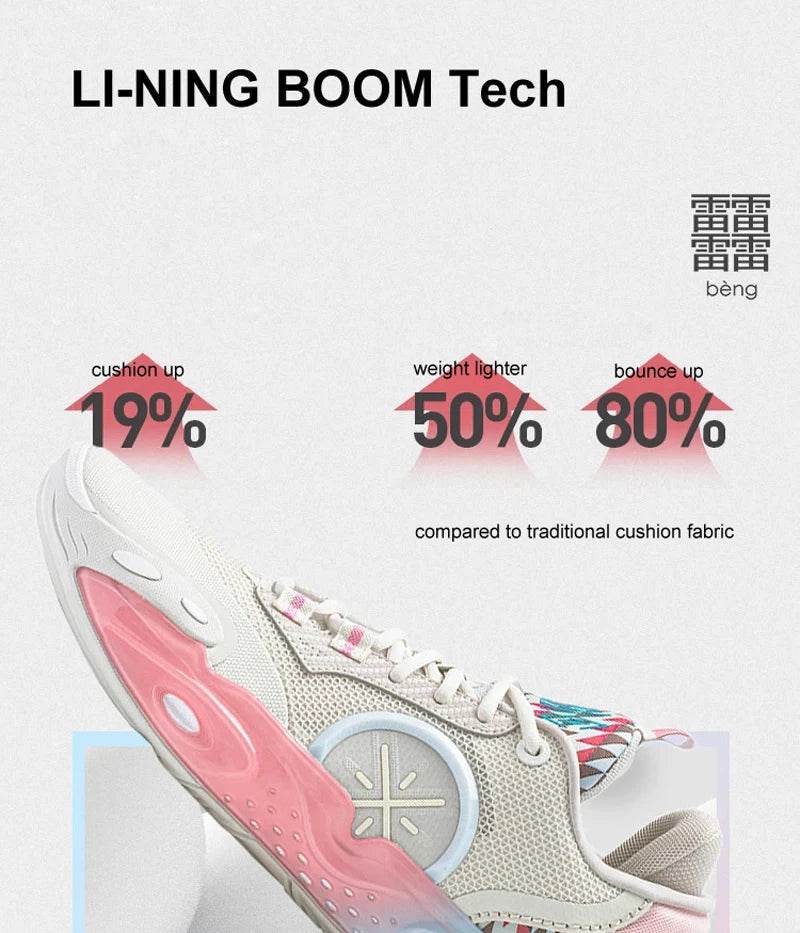 Li-Ning Men Wade ALL CITY 12 Professional Basketball Shoes BOOM Cushion Stable Support Wearable Sneakers Sport Shoes ABAU015 - KICKSTART