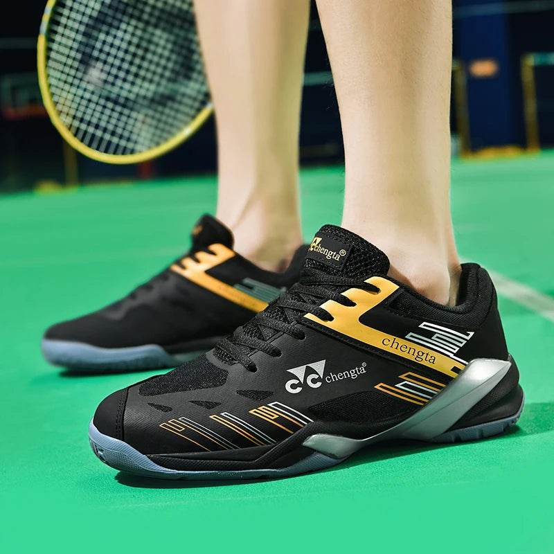 Men Tennis Lightweight Carbon Plate Badminton Training Sport Shoes Outdoor Professional Volleyball Squash Athletic Sneakers - KICKSTART