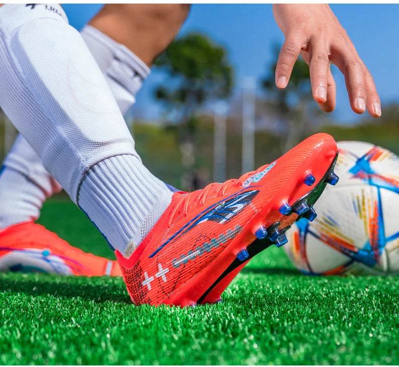 Men TF/AG Soccer Shoes Cleats Grass Training Comfortable Society Sport Wear Sneaker Football Shoes Top Quality Football Boots - KICKSTART