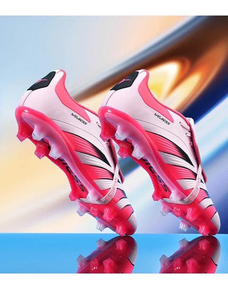 Pink Soccer Shoes For Men Indoor Training Football Boots Men Professional Soccer Cleats Men Futsal Shoe botas de fútbol - KICKSTART