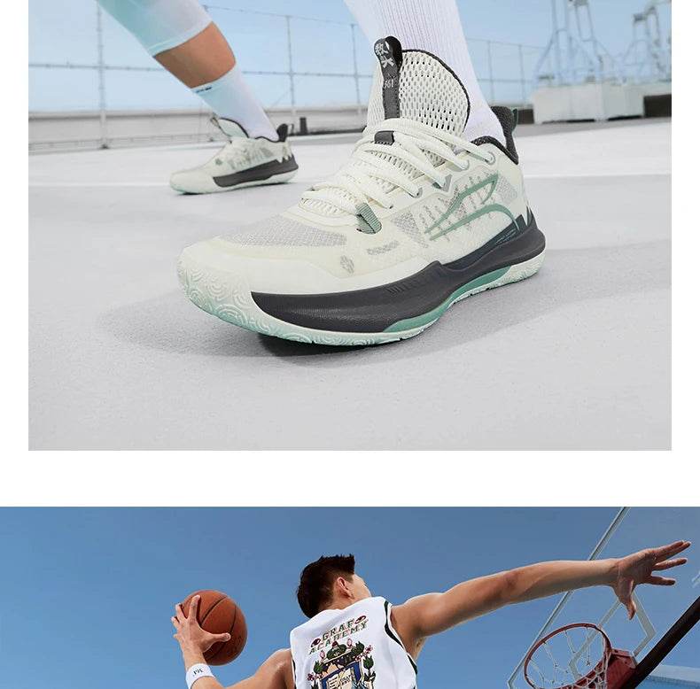 361 Degrees DVD Team Basketball Shoes Low-top Wear-resistant Non-slip Professional Actual Combat Cushion Male Sneakers 672431109 - KICKSTART