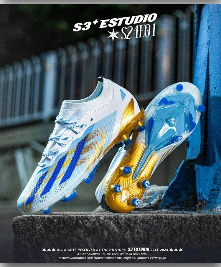 Original New Men Football Shoes Professional Grass Training TF/FG Soccer Shoes Society Cleats Indoor Fast Football Field Boots - KICKSTART