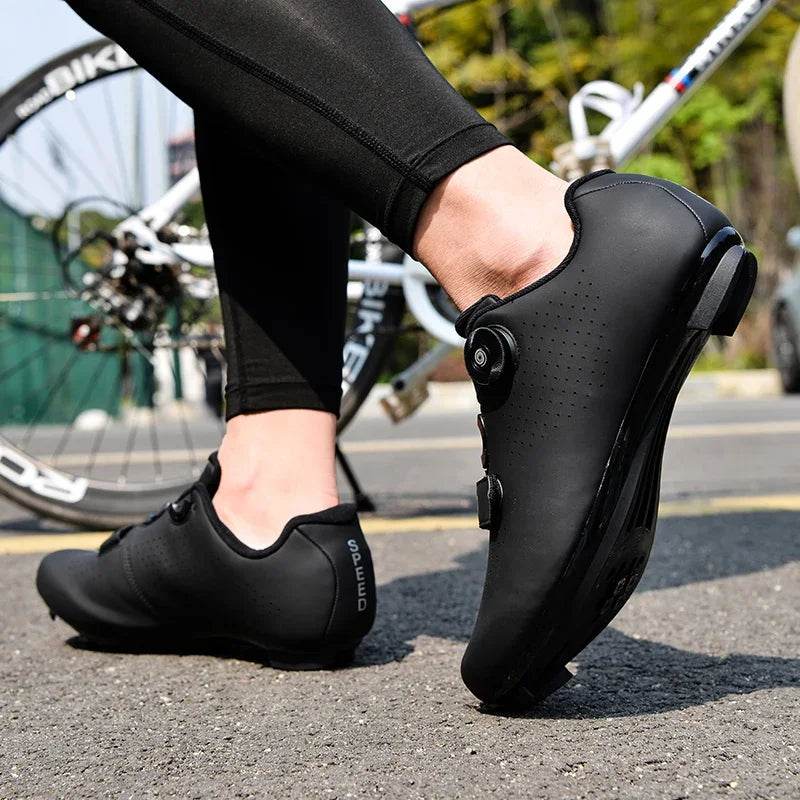 Professional Cycling Shoes Men MTB Self-Locking Outdoor Bicycle Sneakers Racing Road Bike SPD Cleat Shoes Ultralight Sport Shoes - KICKSTART