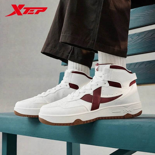 Xtep Skateboarding Shoe For Men 2024 Winter Street Shoes Rebound Soft Leisure Durability Support Training Sneakers 876419310026 - KICKSTART