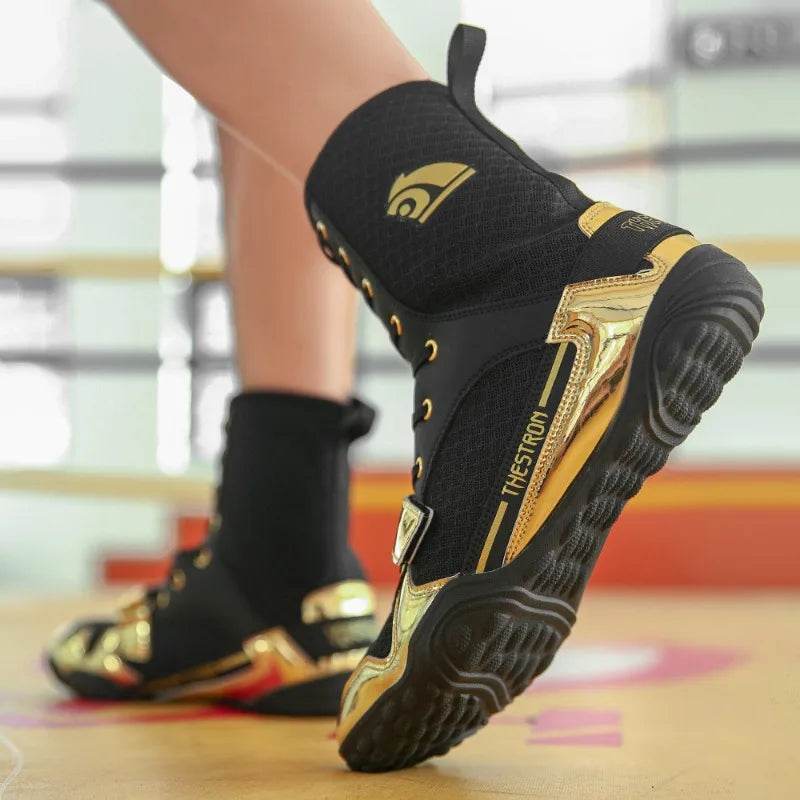 Professional Wrestling Boots Men Women Luxury Brand Boxing Sport Shoes Unisex Top Quality Gym Training Shoe Big Boy - KICKSTART