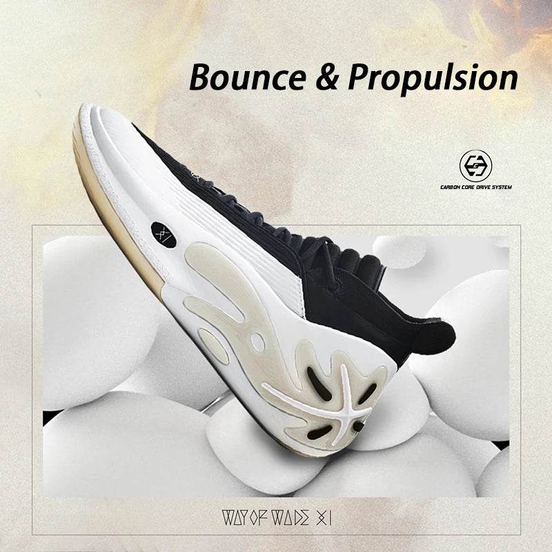 Li-Ning Men WAY OF WADE 11 WHITE HOT Professional Basketball Shoes Carbon Plate Cushion Support Indoor Sneakers ABAU049 - KICKSTART