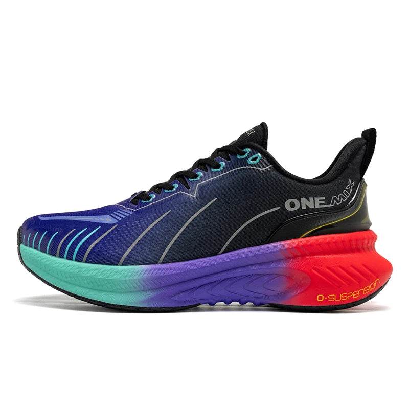 ONEMIX Top Cushioning Running Shoes Suitable for Heavy Runners Lace Up Sport Shoes Non-slip Outdoor Athletic Sneakers for Men - KICKSTART