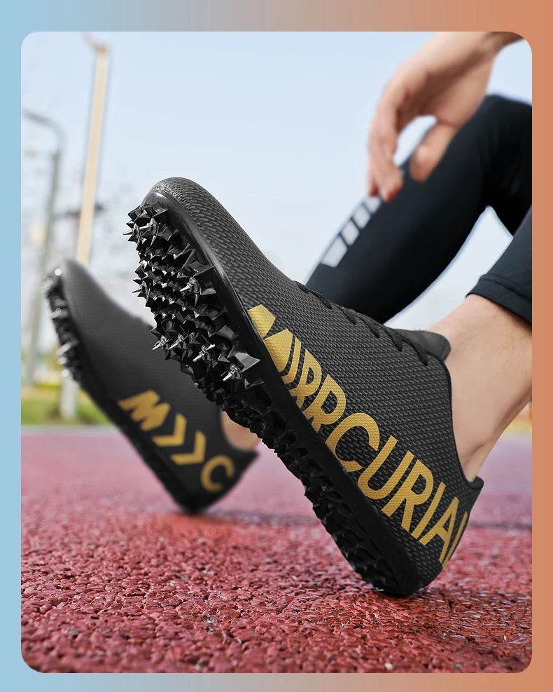 Professional Track and Field Shoes for Men and Women, Racing Running Sneakers, Spikes Runner Athlete, Sprint Shoes - KICKSTART