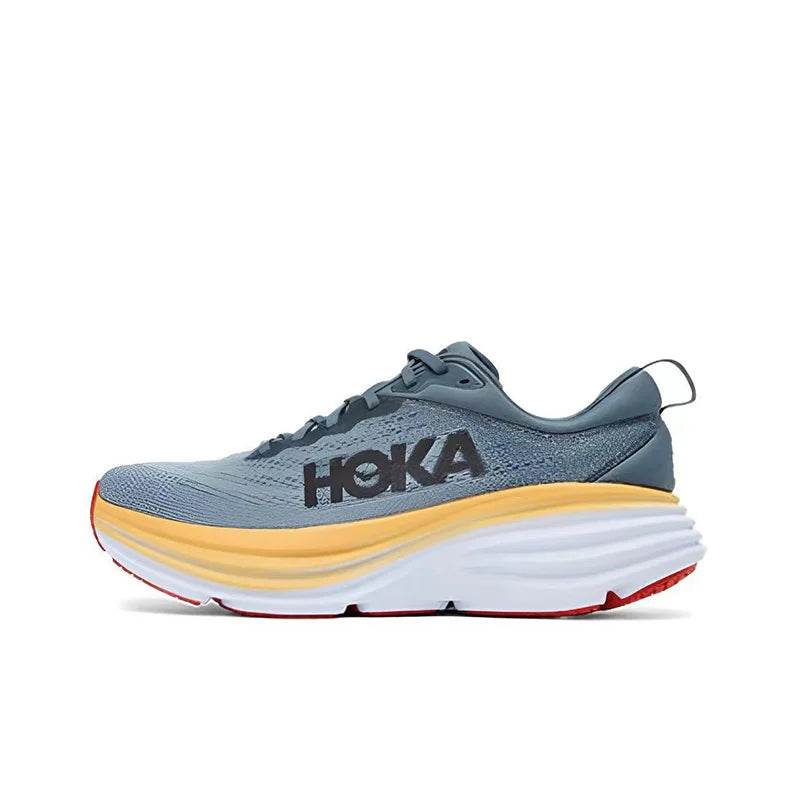 Hoka One One Sport Running Shoes Bondi8 Anti Slip Cushioning Road Runs Shoes Men Sport Shoes Lifestyle Outdoor Sneaker Women - KICKSTART