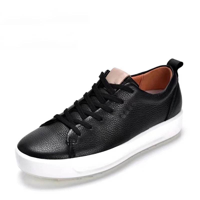 Women Genuine Leather Golf Shoes Size 39-45 Golf Sneakers Ladies Outdoor Walking Footwears - KICKSTART