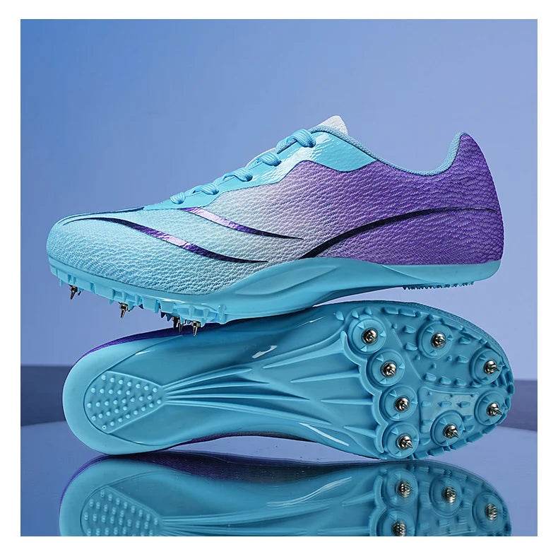 Men Track Field Shoes Women Spikes Sneakers Athlete Running Training Lightweight Racing Match Spike Sport Shoes Plus Size 35-45 - KICKSTART