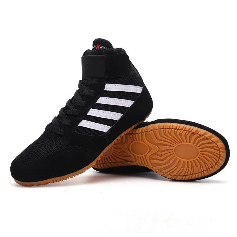 Original Mid Cut Pro Sambo Boots for Men Women Size 34-45 Wrestling Training Shoes Anti Slip Light Weight Gym Boxing Sneakers - KICKSTART