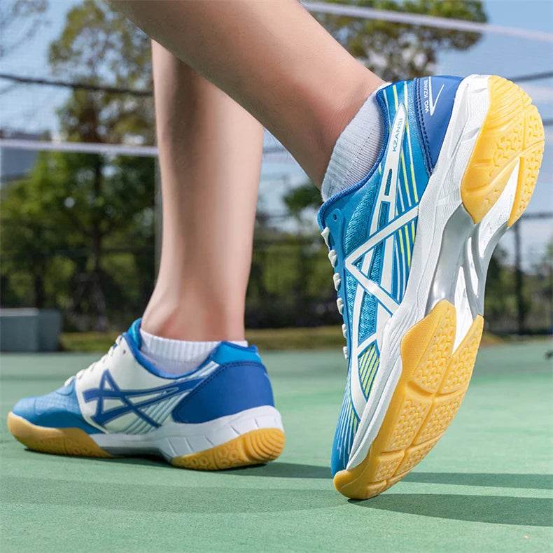 Professional Badminton Shoes Men Women Fashion Purple Badminton Sneakers Non-Slip Table Tennis Shoes Men Indoor Volleyball Shoes - KICKSTART